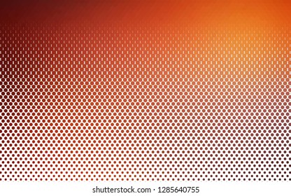 Light Red, Yellow vector background with bubbles. Glitter abstract illustration with blurred drops of rain. Design for posters, banners.