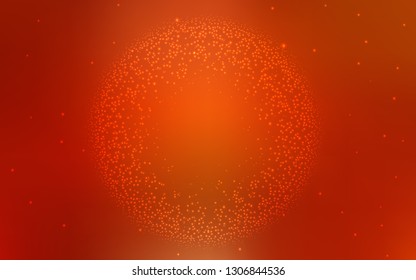 Light Red, Yellow vector background with astronomical stars. Shining colored illustration with bright astronomical stars. Pattern for astronomy websites.