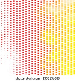 Light Red, Yellow vector background in polygonal style. Abstract gradient illustration with rectangles. Pattern for busines booklets, leaflets