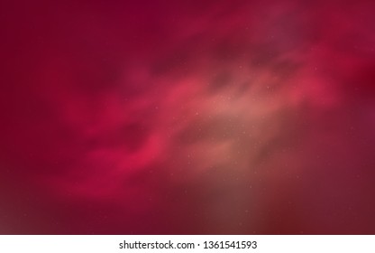 Light Red, Yellow vector background with astronomical stars. Space stars on blurred abstract background with gradient. Template for cosmic backgrounds.