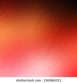 Light Red, Yellow vector background with wry lines. Abstract gradient illustration with wry lines. Pattern for booklets, leaflets.