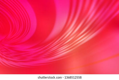 Light Red, Yellow vector background with curved lines. A completely new colorful illustration in simple style. A completely new template for your design.