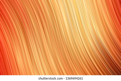 Light Red, Yellow vector background with lava shapes. Geometric illustration in marble style with gradient.  Textured wave pattern for backgrounds.