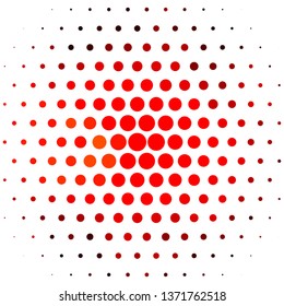 Light Red, Yellow vector background with circles. Colorful illustration with gradient dots in nature style. Pattern for booklets, leaflets.