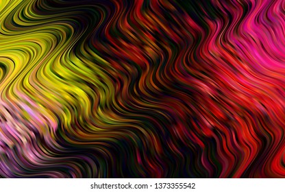 Light Red, Yellow vector background with lava shapes. Brand new colored illustration in marble style with gradient. The best blurred design for your business.