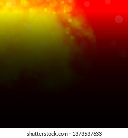 Light Red, Yellow vector background with circles. Colorful illustration with gradient dots in nature style. Pattern for business ads.