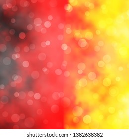 Light Red, Yellow vector background with circles. Glitter abstract illustration with colorful drops. Pattern for websites, landing pages.