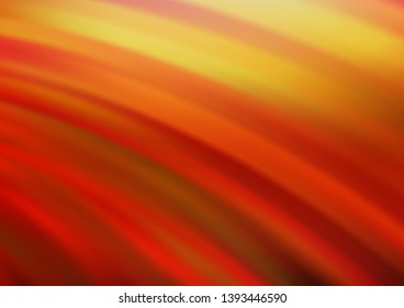 Light Red, Yellow vector background with liquid shapes. Geometric illustration in marble style with gradient.  Marble style for your business design.