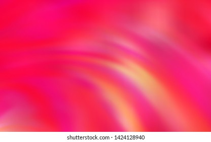 Light Red, Yellow vector background with curved lines. A completely new colorful illustration in simple style. Elegant pattern for a brand book.