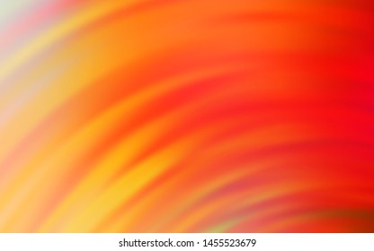 Light Red, Yellow vector background with wry lines. A sample with colorful lines, shapes. A new texture for your  ad, booklets, leaflets.