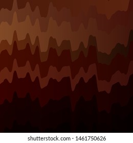 Light Red, Yellow vector background with curves. Illustration in halftone style with gradient curves. Pattern for busines booklets, leaflets