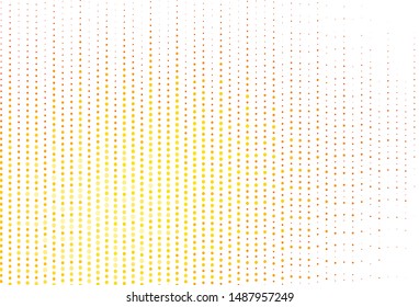 Light Red, Yellow vector background with spots. Glitter abstract illustration with blurred drops of rain. Pattern for futuristic ad, booklets.