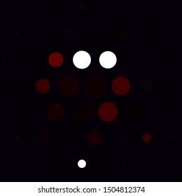 Light Red, Yellow vector background with circles. Glitter abstract illustration with colorful drops. Pattern for booklets, leaflets.