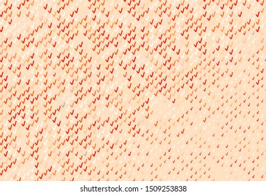 Light Red, Yellow vector background with wry lines. A circumflex abstract illustration with gradient. Elegant pattern for a brand book.
