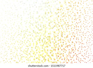 Light Red, Yellow vector background with rectangles. Rectangles on abstract background with colorful gradient. Pattern for commercials.