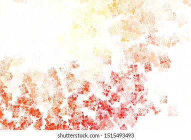 Light Red, Yellow vector background with abstract shapes. Modern abstract illustration with colorful random forms. Elegant design for wallpapers.