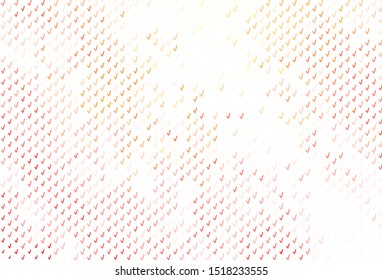 Light Red, Yellow vector background with curved lines. Creative illustration in halftone style with gradient. Elegant pattern for a brand book.