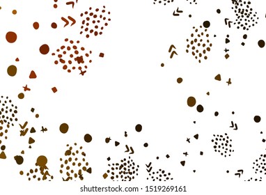 Light Red, Yellow vector background with abstract shapes. Simple colorful illustration with abstract gradient shapes. Best smart design for your business.