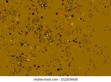 Light Red, Yellow vector background with abstract shapes. Colorful chaotic forms with gradient in modern style. Simple design for your web site.