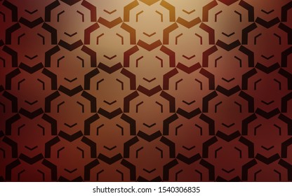 Light Red, Yellow vector background with wry lines. Modern gradient abstract illustration with bandy lines. A new texture for your  ad, booklets, leaflets.
