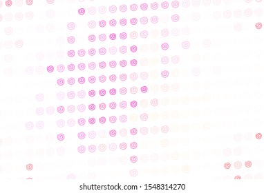 Light Red, Yellow vector background with wry lines. Colorful geometric sample with gradient lines.  Elegant pattern for a brand book.