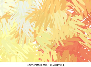 Light Red, Yellow vector background with straight lines. Blurred decorative design in simple style with lines. Template for your beautiful backgrounds.