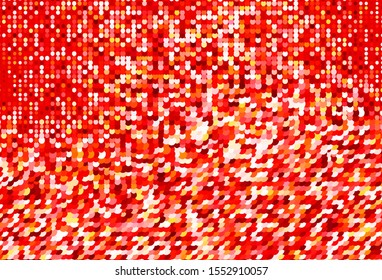 Light Red, Yellow vector background with bubbles. Blurred decorative design in abstract style with bubbles. Pattern for textures of wallpapers.