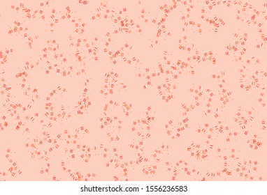 Light Red, Yellow vector background with straight lines, dots. Lines on blurred abstract background with gradient. Best design for your ad, poster, banner.