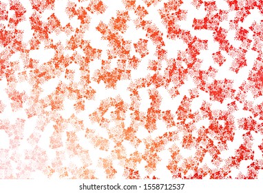 Light Red, Yellow vector background with abstract shapes. Illustration with colorful gradient shapes in abstract style. Elegant design for wallpapers.