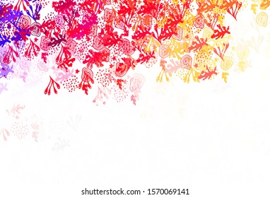 Light Red, Yellow vector background with abstract shapes. Simple colorful illustration with abstract gradient shapes. Best smart design for your business.