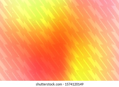 Light Red, Yellow vector background with straight lines. Glitter abstract illustration with colorful sticks. Best design for your ad, poster, banner.