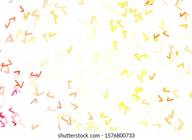 Light Red, Yellow vector background with lines. Brand new colorful illustration in simple style. A completely new design for your business.