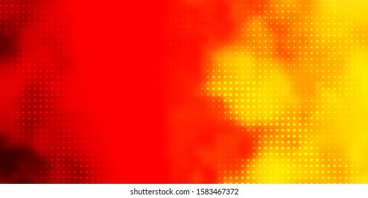 Light Red, Yellow vector background with bubbles. Modern abstract illustration with colorful circle shapes. New template for a brand book.