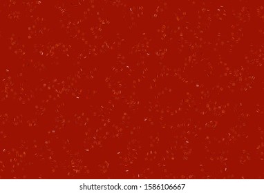 Light Red, Yellow vector background with stright stripes, dots. Colorful shining illustration with lines on abstract template. Pattern for your busines websites.