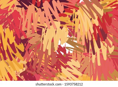 Light Red, Yellow vector background with straight lines. Blurred decorative design in simple style with lines. Smart design for your business advert.