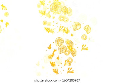 Light Red, Yellow vector background with abstract shapes. Simple colorful illustration with abstract gradient shapes. Background for a cell phone.