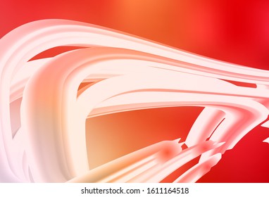 Light Red, Yellow vector background with lines. Shining colorful illustration in simple style. Template for cell phone screens.