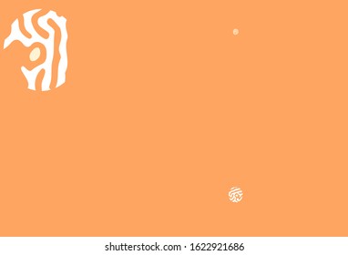 Light Red, Yellow vector background with bubbles. Blurred decorative design in abstract style with bubbles. Design for poster, banner of websites.