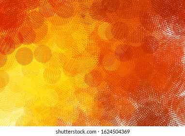 Light Red, Yellow vector background with bubbles. Glitter abstract illustration with blurred drops of rain. Pattern for ads, leaflets.