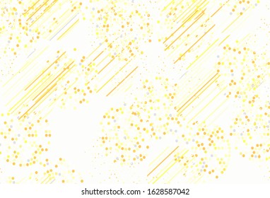Light Red, Yellow vector background with bubbles. Illustration with set of shining colorful abstract circles. Design for your business advert.