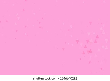 Light Red, Yellow vector background with triangles. Triangles on abstract background with colorful gradient. Smart design for your adverts.