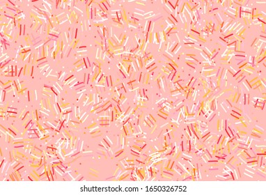 Light Red, Yellow vector background with straight lines, dots. Modern geometrical abstract illustration with Lines. Template for your beautiful backgrounds.