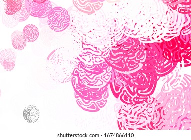 Light Red, Yellow vector background with abstract shapes. Illustration with colorful gradient shapes in abstract style. Simple design for your web site.