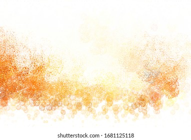 Color rojo claro, fondo vectorial amarillo con puntos, líneas. Hermosa ilustración colorida con círculos, líneas. Patrón para texturas de papel pintado.