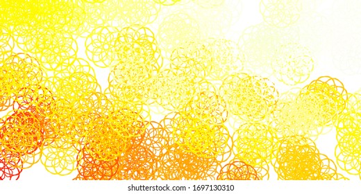 Light Red, Yellow vector background with random forms. Colorful abstract forms with gradient in simple style. Elegant design for wallpaper set.