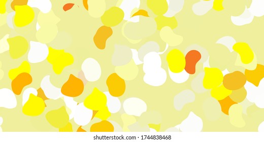 Light red, yellow vector background with random forms. Simple design in abstract style with gradient forms. Modern design for your ads.