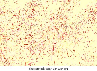 Light Red, Yellow vector background with stright stripes. Shining colored illustration with sharp stripes. Pattern for ads, posters, banners.