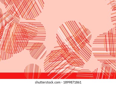 Light Red, Yellow vector background with spots. Illustration with set of shining colorful abstract circles. Pattern for ads, leaflets.