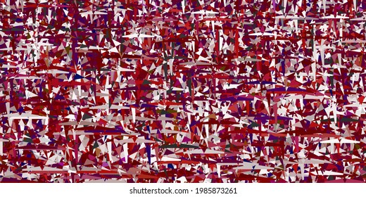 Rojo claro, fondo vectorial amarillo con triángulos. Triángulos sobre fondo abstracto con gradiente colorido. Plantilla moderna para la página de inicio.