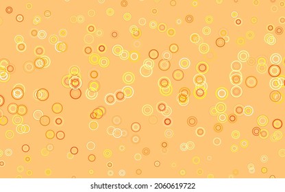 Light Red, Yellow vector background with spots. Blurred bubbles on abstract background with colorful gradient. Pattern for beautiful websites.
